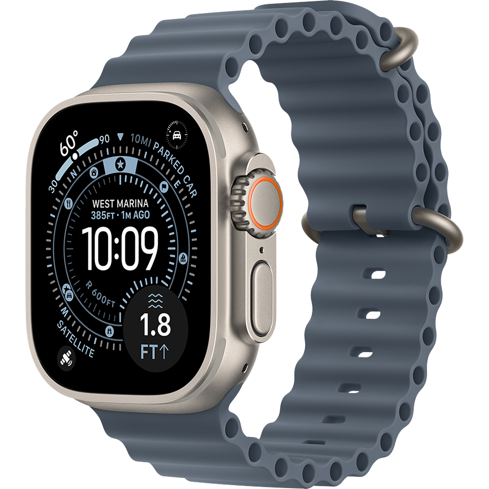 Apple Watch Ultra 3 Natural Ocean Band Anchor Blue
