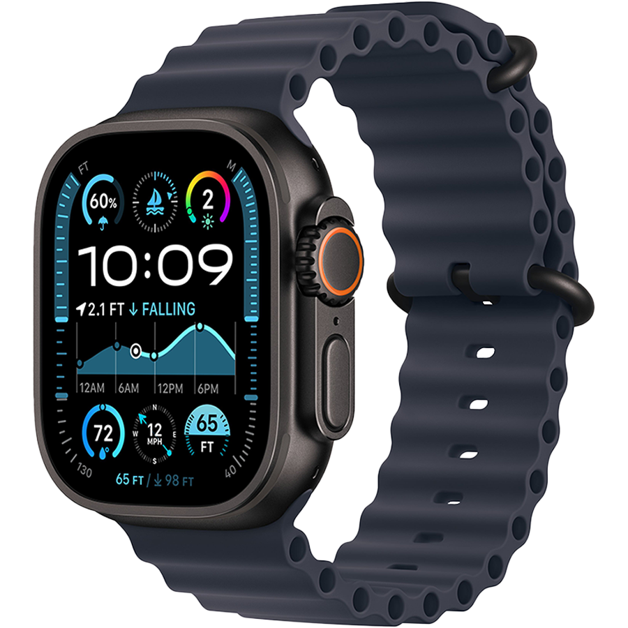 Apple Watch Ultra 2 Black Ocean Band Navy
